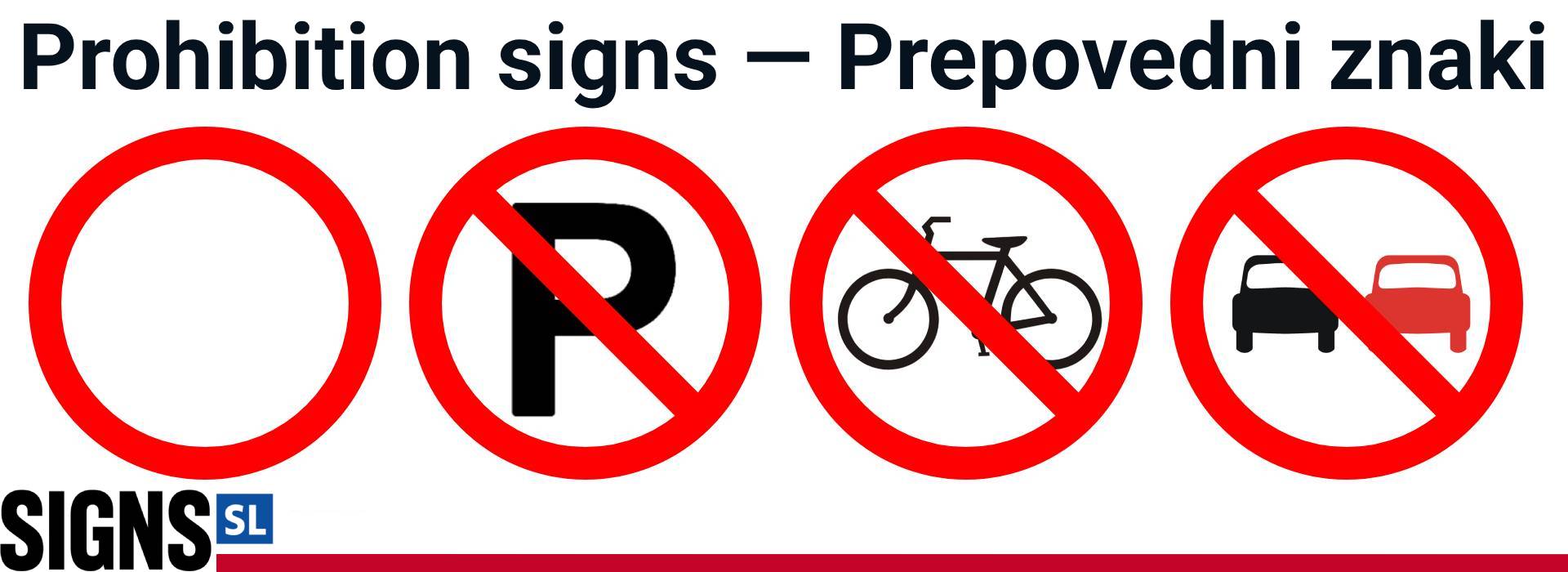 Prepovedni znaki